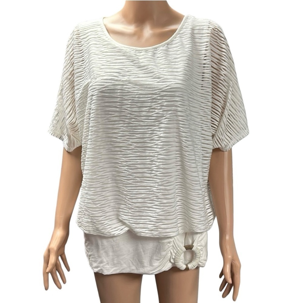 B-Design Blouse - EC - Gorgeous Sheer Layered Blouse